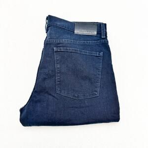 Mott & Bow Slim Mercury Blue Straight Leg Denim Jeans Size 34 x 32